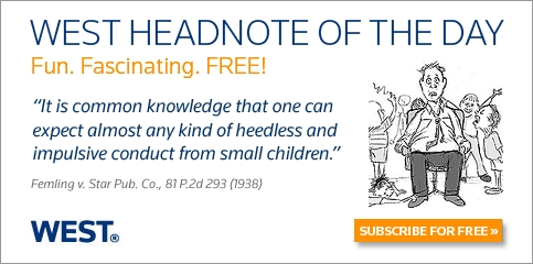 Headnote of the Day: Fun. Fascinating. FREE!